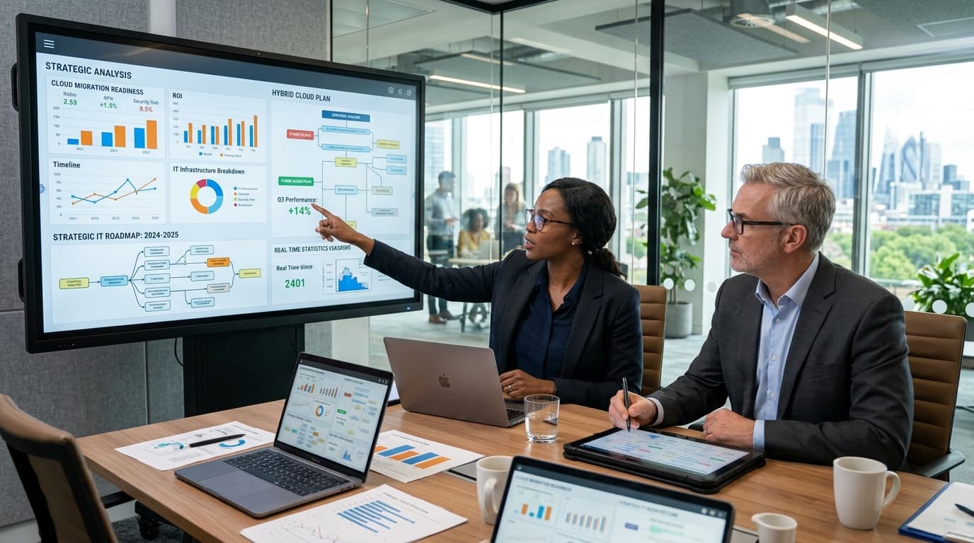 Engineers working on enterprise digital transformation and cloud architecture